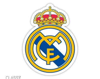 autocollant Real Madrid | Vinyle et stratifié | autocollant de football | autocollant de la Liga | Sticker Football