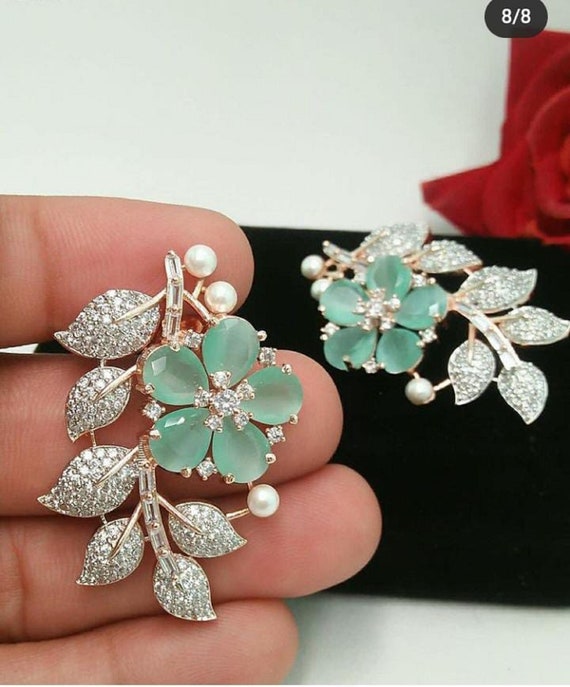 American DIAMOND Earring Cubic Zirconia Stone Stud Earring American DIAMOND Earring Cubic Zirconia Stone Stud Earring