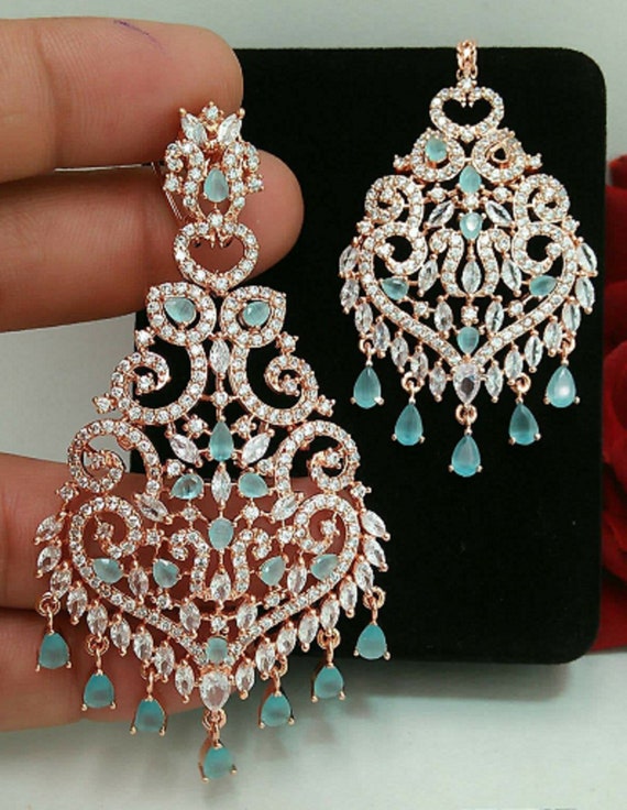 Amazon.com: YouBella Fashion Jewellery Stylish Crystal Fancy Party Wear  Earrings for Girls and Women : Everything Else