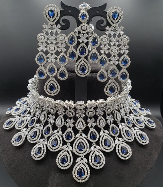 American diamond bridal jewellery discount