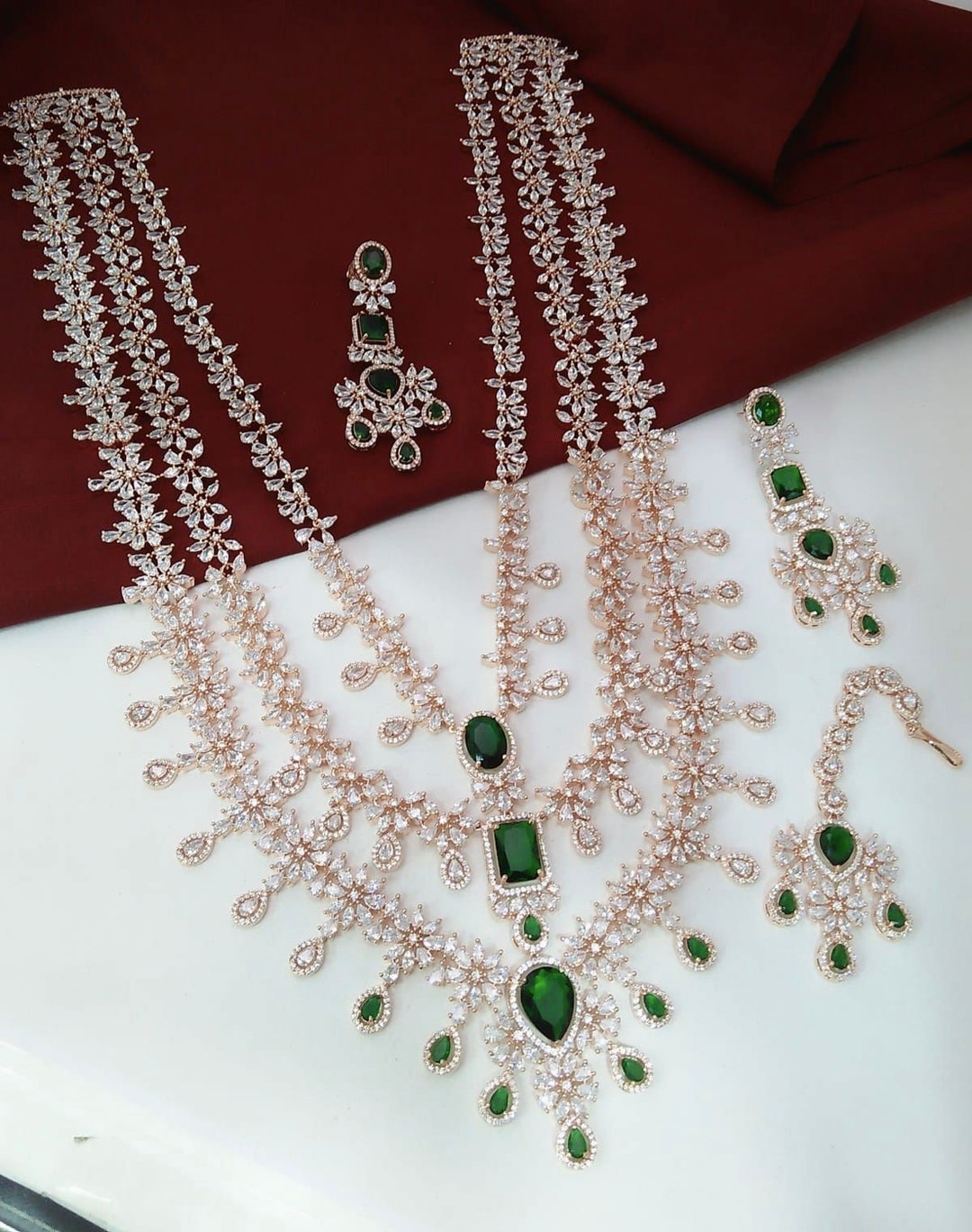 American Diamond One Line Stone Necklace Buy American DIAMOND, CZ