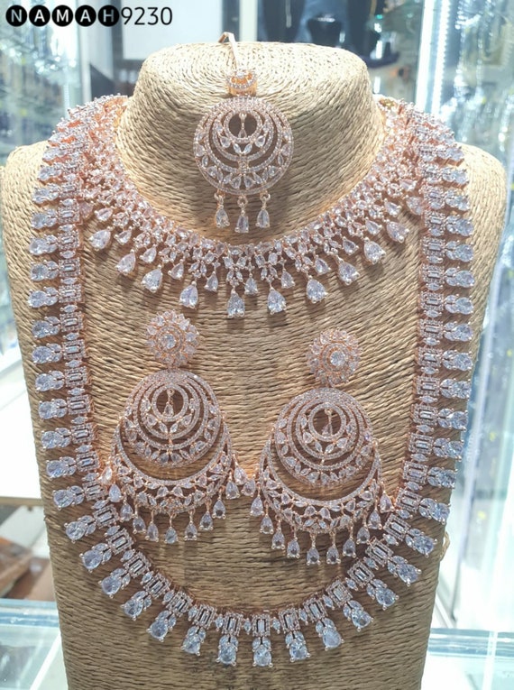 American diamond necklace set 