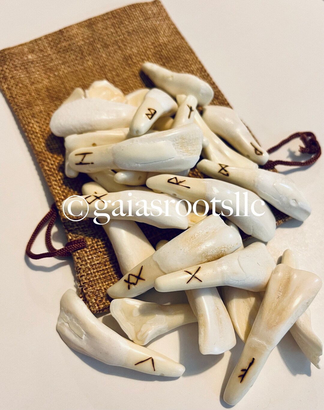 Magic Water Rune Magic Rune Stones Elder Futhark Rune Stones Set – Handcrafted Water ...