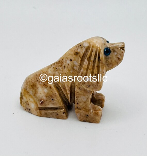 Dog Rock Animal Carving - Etsy Australia