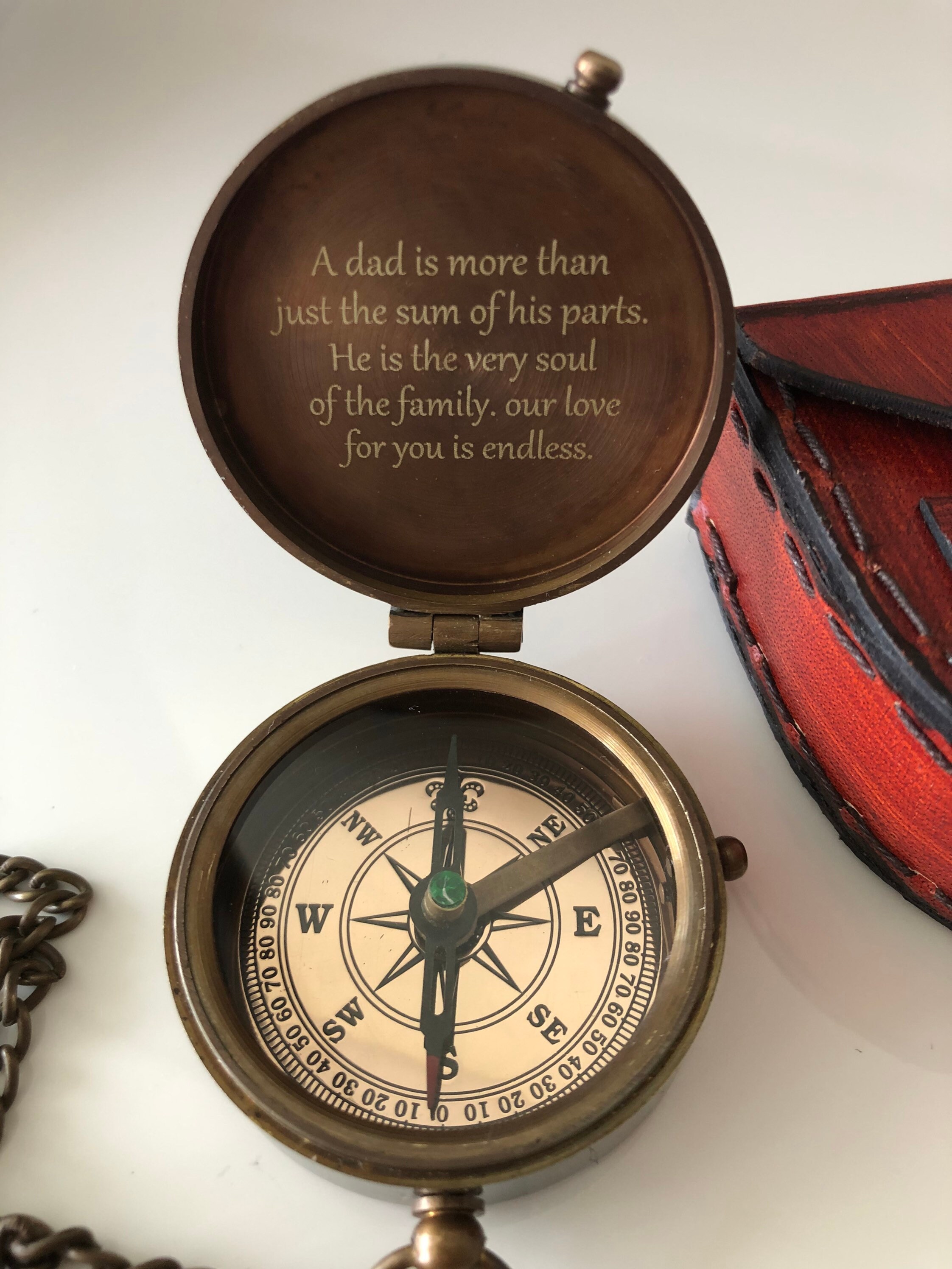 Fathers Day gift Special Gift for Dad Custom Compass Etsy