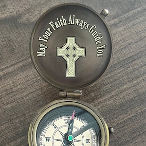 Baptism gift  , first communion, First Holy Communion Compass, Christmas Gift, Gift for husband, Graduation Gift, Confirmation Gift for Boy