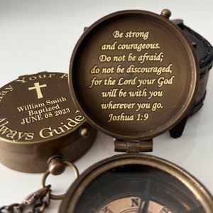 Christmas Gift,Personalized Gift for Him, Fathers Day, Working Compass, Anniversary Gift,Custom Gifts for Confirmation, Baptism gift,