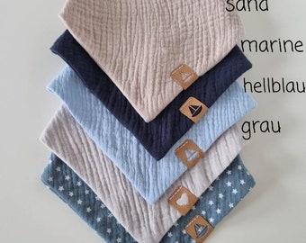 12er Pack Baby Halstücher – Saugstark, Aus Bio-Baumwolle, Verstellbar Für 0-36 Monate