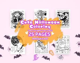 Halloween Coloring Book | 25 Spooky Pages (PDF)