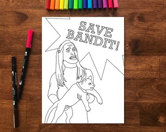 The Office ANGELA MARTIN inspired Coloring Sheets Bundle - Instant Digital Download