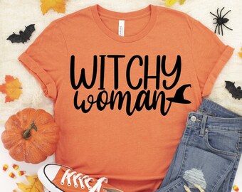 Häxkvinna SVG, Halloween SVG, Höst SVG, Halloween-tröja