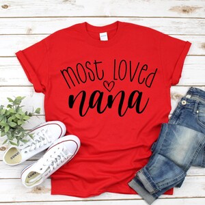 Most Loved Nana svg, Grandma svg