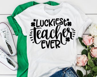 Download Luckiest Teacher Svg Etsy