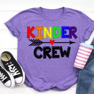 Kinder Crew SVG, Teacher Svg, Teacher Gifts, Kindergarten Teacher, Back ...