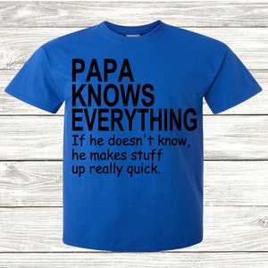 Papa Knows Everything SVG, Papa SVG, Grandpa svg, Dad svg, Papaw svg