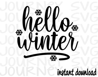 Download Hello Winter Svg Etsy