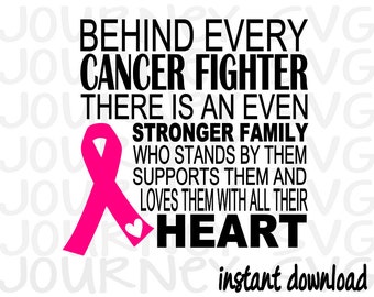Fight Like a Boss Cancer Ribbon Instant Download Think Pink Kick Cancer SVG Cut File Cancer Survivor