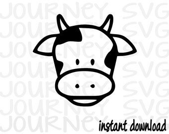 Download Cow Face Svg Etsy