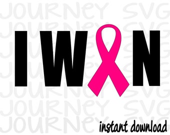 Fight Like a Boss Cancer Ribbon Instant Download Think Pink Kick Cancer SVG Cut File Cancer Survivor