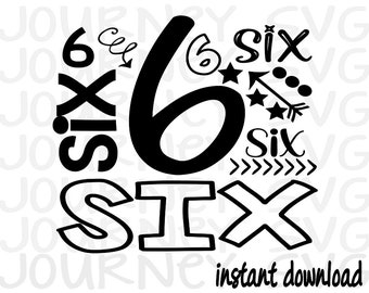 Free Free 116 6Th Birthday Princess Svg SVG PNG EPS DXF File