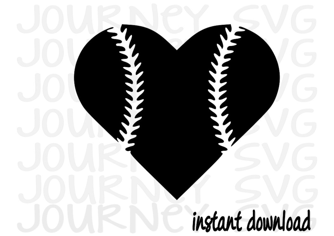 Baseball Heart SVG File Family Svg Baseball Svg Fan Svg - Etsy