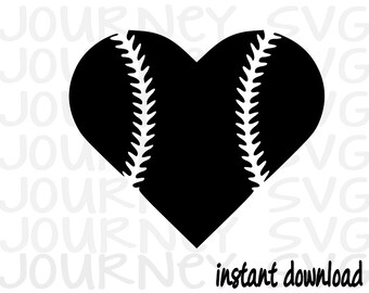 Baseball Heart SVG file, Family svg, Baseball svg, Fan svg, Sport svg