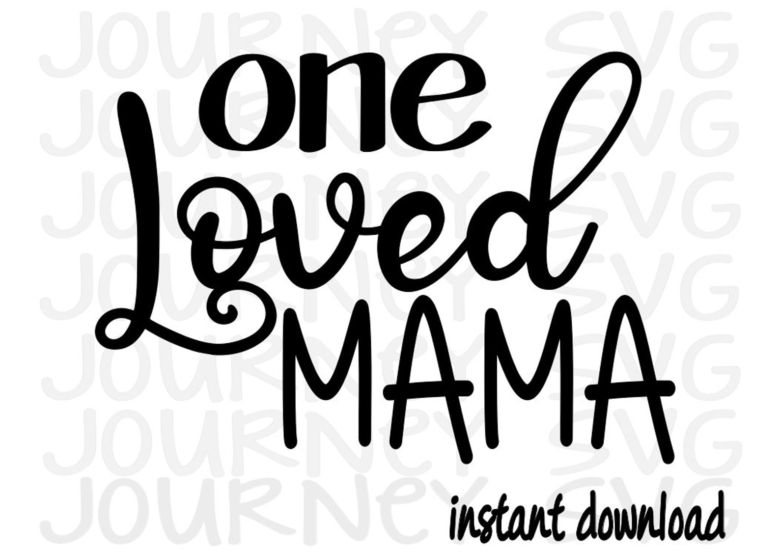 One Loved Mama SVG Valentine Mom SVG Valentine's Day SVG - Etsy