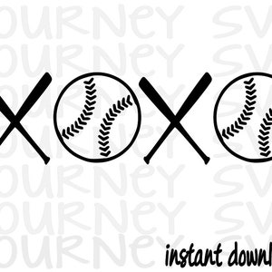 Peut inclure: Design graphique noir et blanc de deux battes de baseball croisées l'une sur l'autre, formant un 'X', avec deux balles de baseball de chaque côté du 'X'. Les balles de baseball ont des détails de couture.