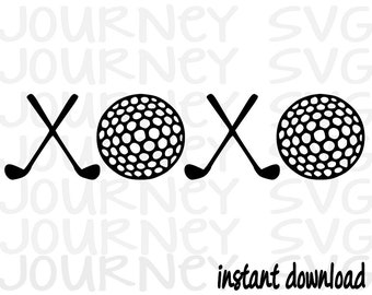 XOXO Golf SVG, Golf moeder SVG, golfbal SVG, Golf Tee SVG, golfclub SVG