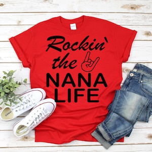 Rockin the Nana Life svg, Grandma svg