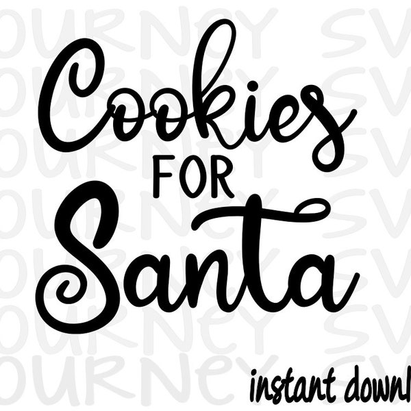 Cookies for Santa SVG , Christmas SVG