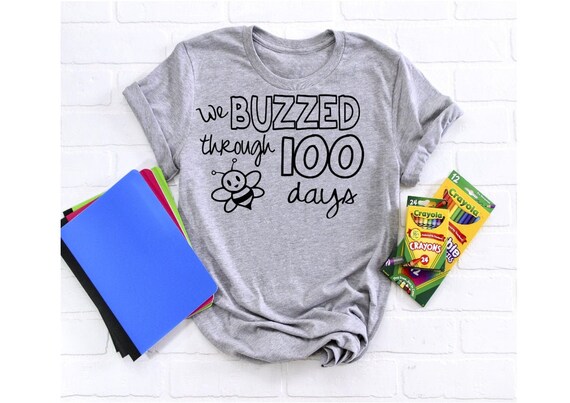 We Buzzed Through 100 Days SVG, 100th day SVG, 100th day of school SVG