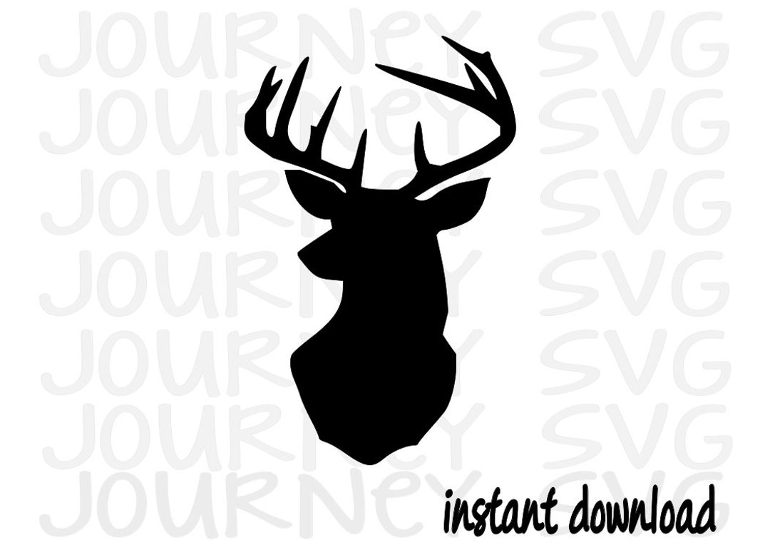 Deer Head SVG File, Deer Svg, Deer Skull Svg, Hunter Svg - Etsy