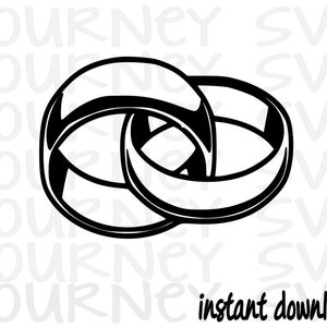 Vigselringar SVG-fil, Bröllopssvg, Vigselringarsvg