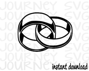 Wedding Bands SVG file, Wedding svg, Wedding Rings svg