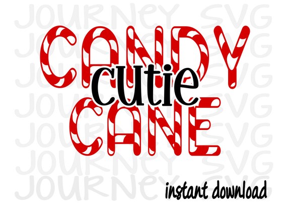 Candy Cane Cutie SVG Christmas SVG Winter SVG Christmas | Etsy