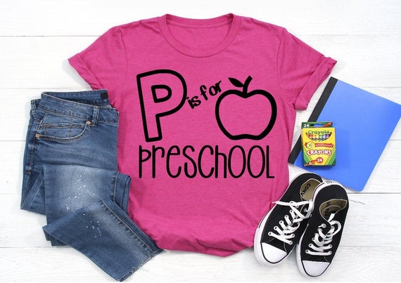 P is for Preschool SVG File Teacher Svg School Svg Back to - Etsy