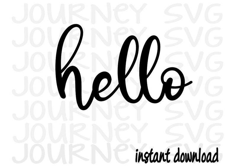Hello SVG Home Decor SVG | Etsy