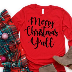 Merry Christmas Y&#39;all SVG , Christmas SVG
