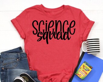 Escuadrón de Ciencias SVG, Profesor de Ciencias SVG, Maestro SVG, Regreso a la Escuela svg, Camisa de Maestro, Ciencia svg
