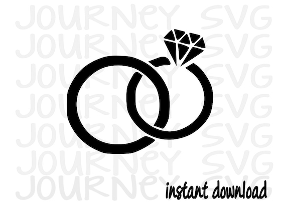 Wedding Bands SVG file, Wedding svg, Wedding Rings svg