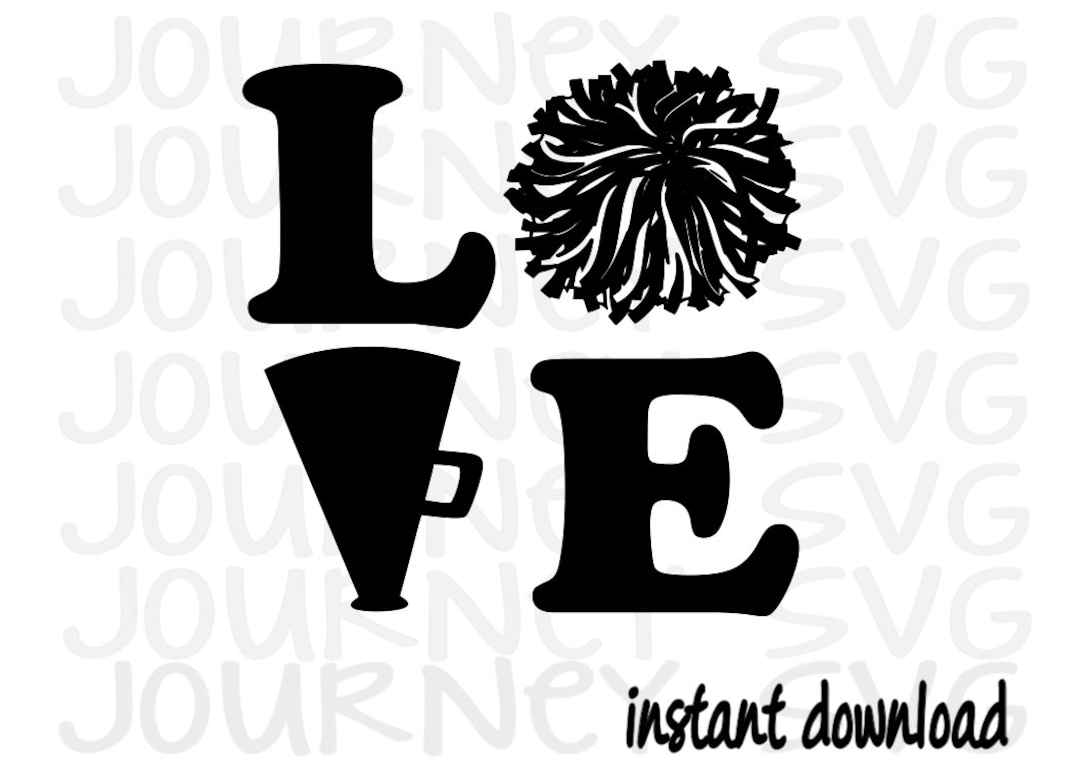 Love Cheer SVG, Cheerleader SVG - Etsy