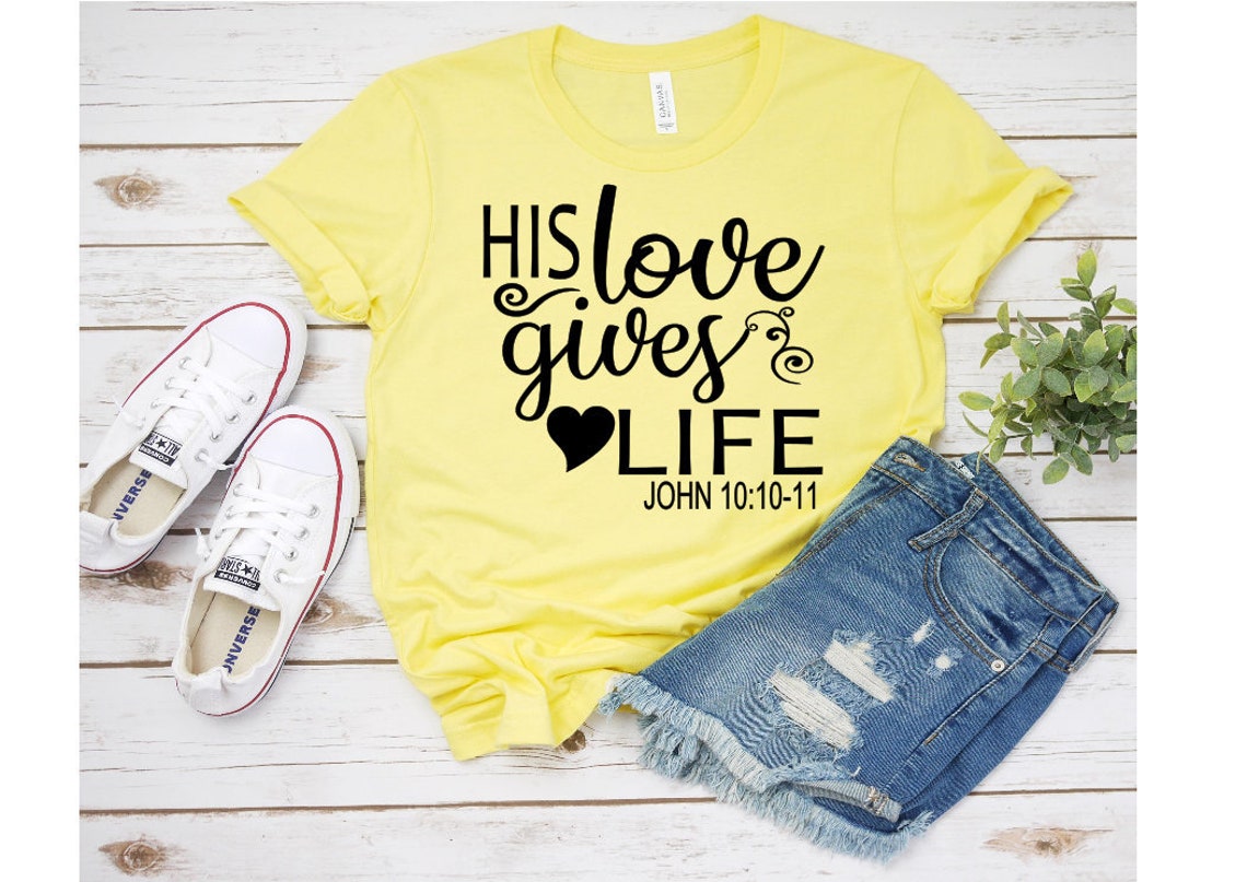 Download His Love Gives Life SVG File Church svg Christian svg | Etsy