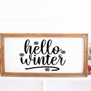 Hello Winter SVG , Christmas SVG, Winter SVG