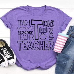 Teacher SVG, Teacher Life SVG, Back to School SVG, Teacher Shirt