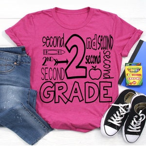 Second Grade Teacher SVG, Teacher SVG, Back to School SVG, Teacher Shirt