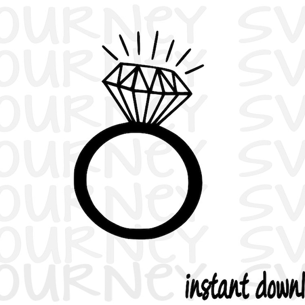 Engagement Ring SVG, Wedding Bands SVG file, Wedding svg, Wedding Rings svg