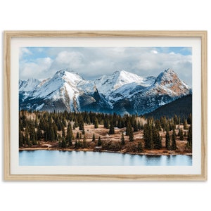Fine Art Rocky Mountain Print - Colorado Forest Lake Framed Fine Art Photography Home Wall Decor