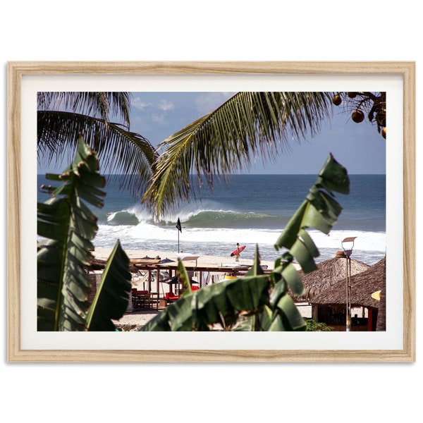 Fine Art Surf Print -  Puerto Escondido Oaxaca Mexico Beach House Framed Photography Wall Decor