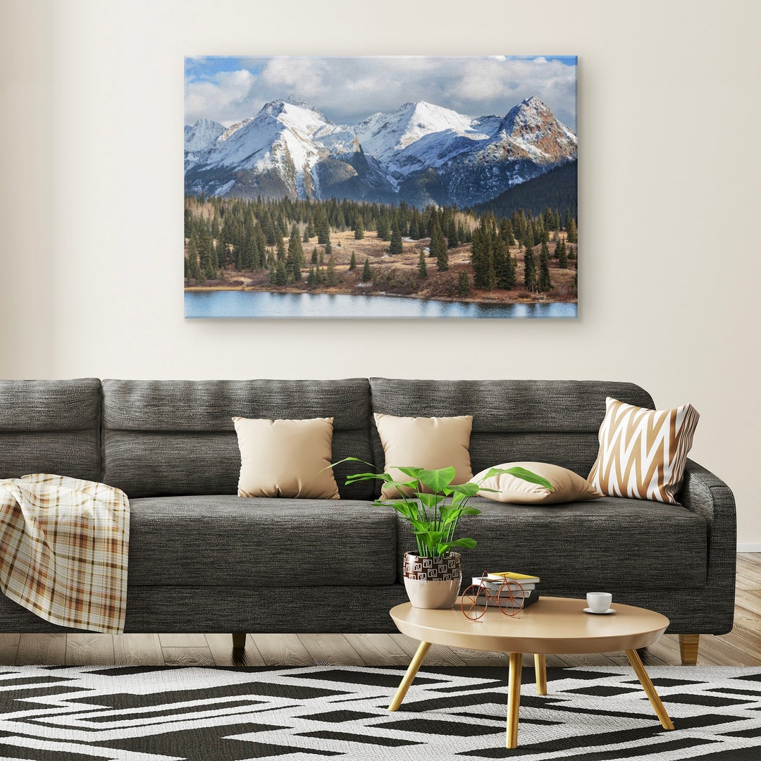 Rocky Mountain Wall Art Canvas Colorado National Park Forest Etsy